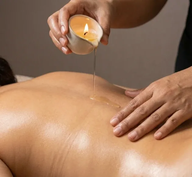 Organic Warm Candle Oil Massage